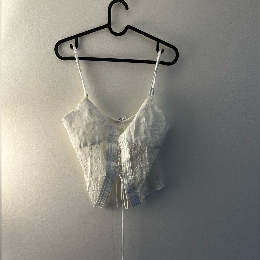 Tiger Mist White Woman Top